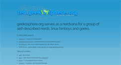 Desktop Screenshot of geekosphere.org