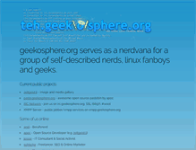 Tablet Screenshot of geekosphere.org
